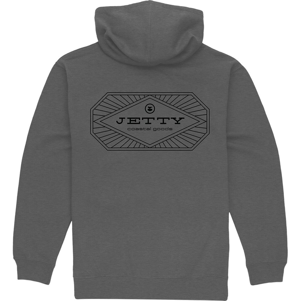 Jetty Men's Charger Zip Up Hoodie in Charcoal - Size: Small