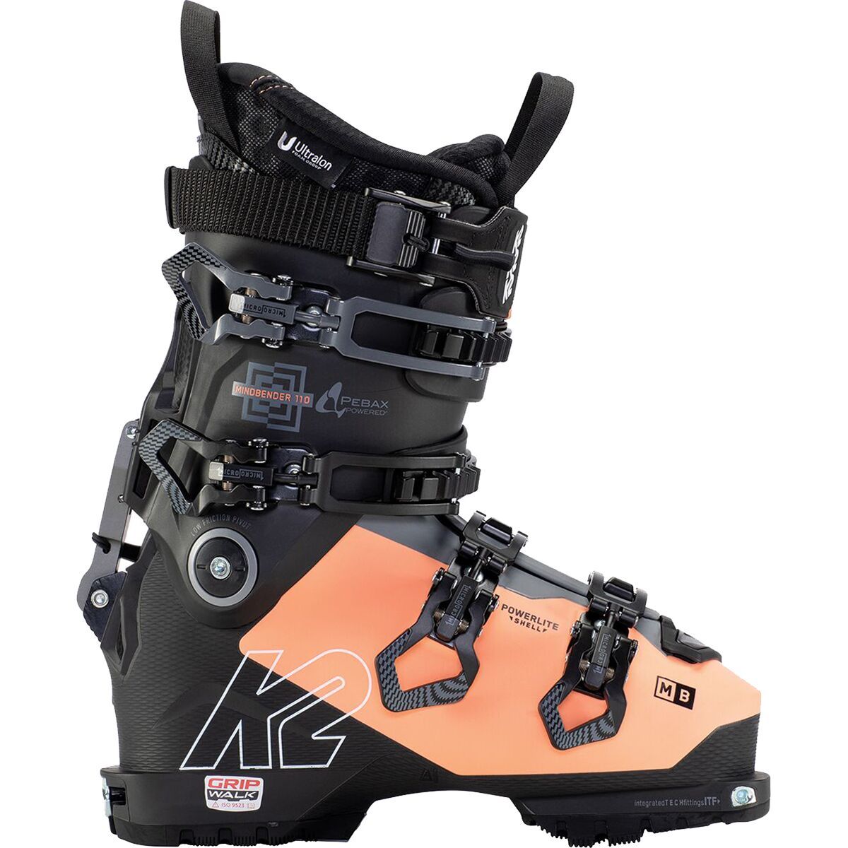 K2 Women's Mindbender 110 Alliance Alpine Touring Boot - 2022 in Coral / Black - Size: 26.5