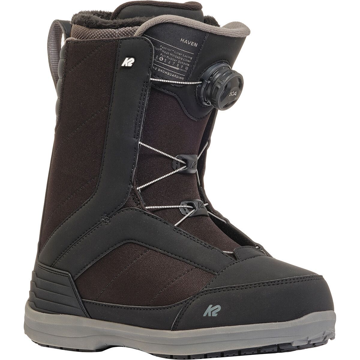 K2 Women's Haven BOA Snowboard Boot - 2025 in Black - Size: 6.5