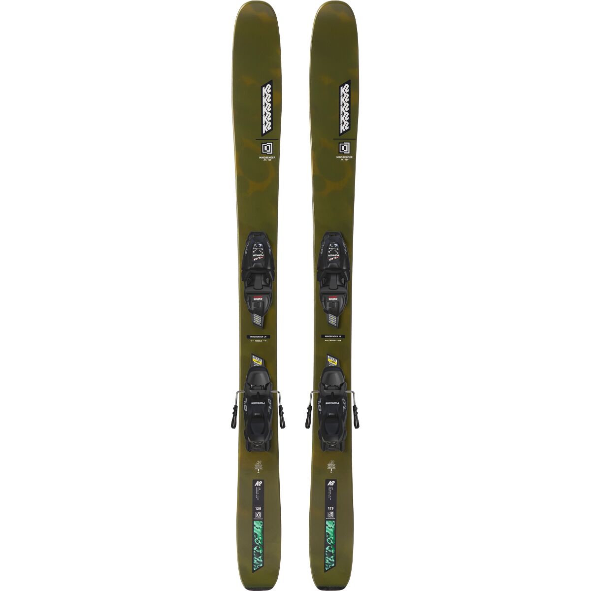 K2 Mindbender Jr + 7.0 FDT Jr Ski - 2026 - Kids' - Size: 139cm