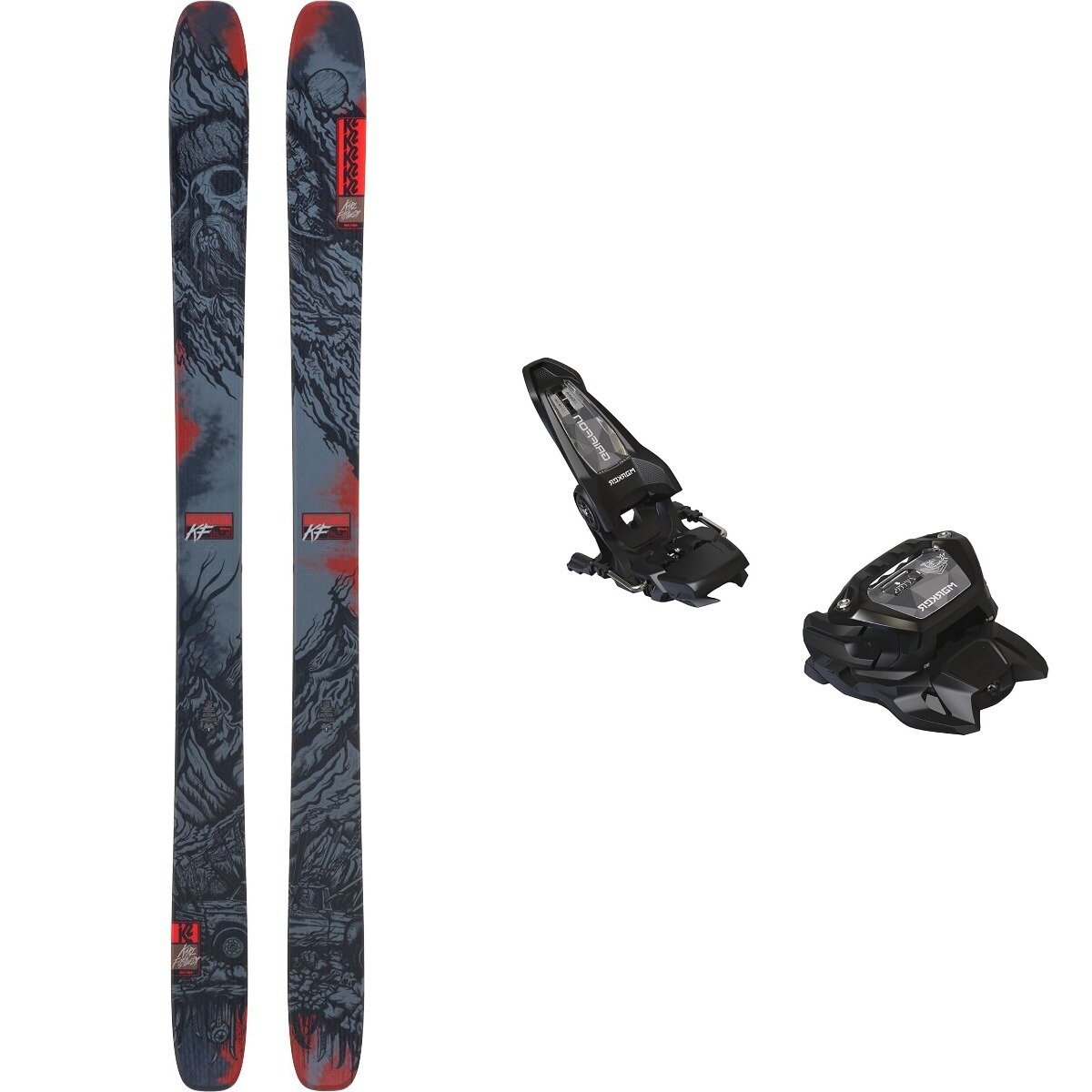 K2 K2 KF Reckoner 114 Ski + Griffon 13 ID Ski Binding - 2026 in Blk - Size: 172cm in 120mm in OS - $839.96 at Steep and Cheap
