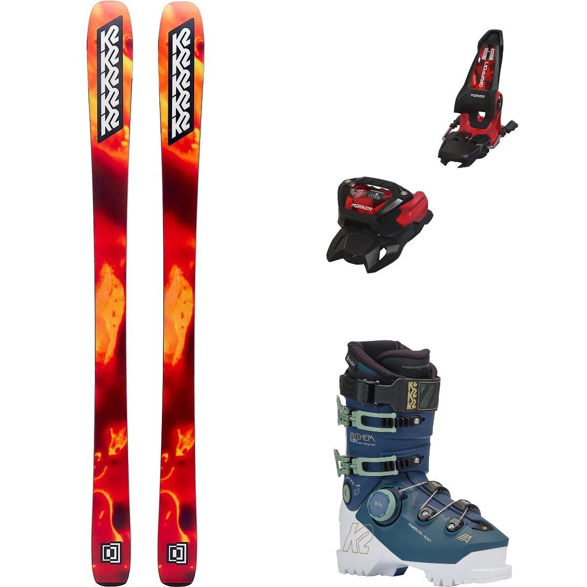 K2 W Mindbender 89Ti + Griffon 13 ID + Anthem 105 Boot - 2026 in Blk - Size: 170cm in 90mm in 22.5