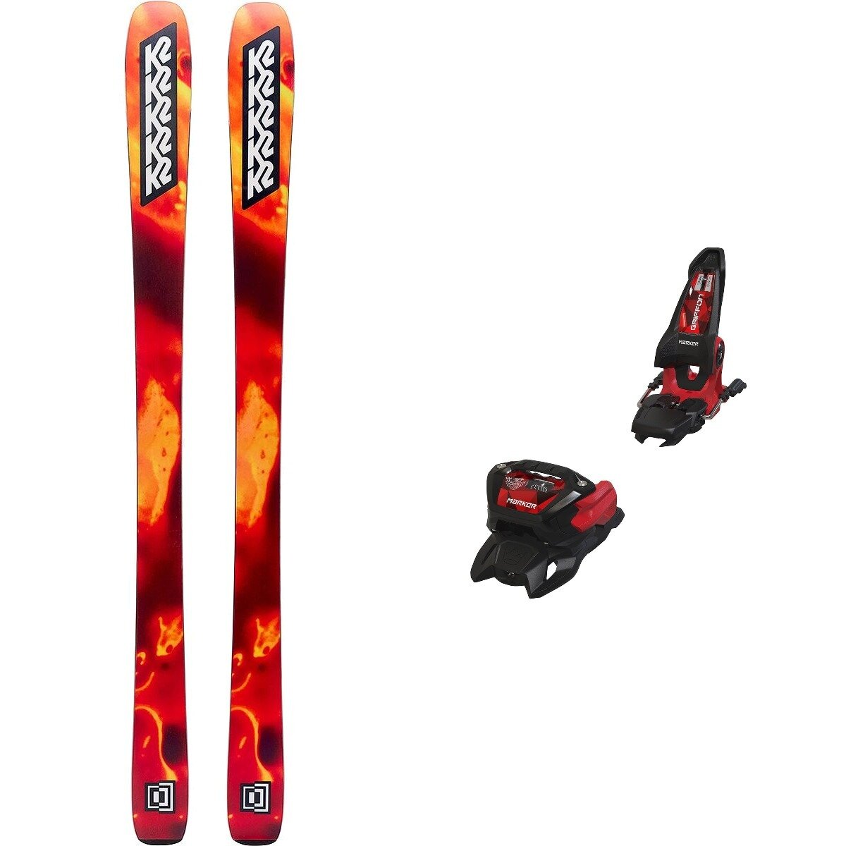 K2 W Mindbender 89Ti Ski + Griffon 13 ID Binding - 2026 in Blk - Size: 170cm in 90mm in OS