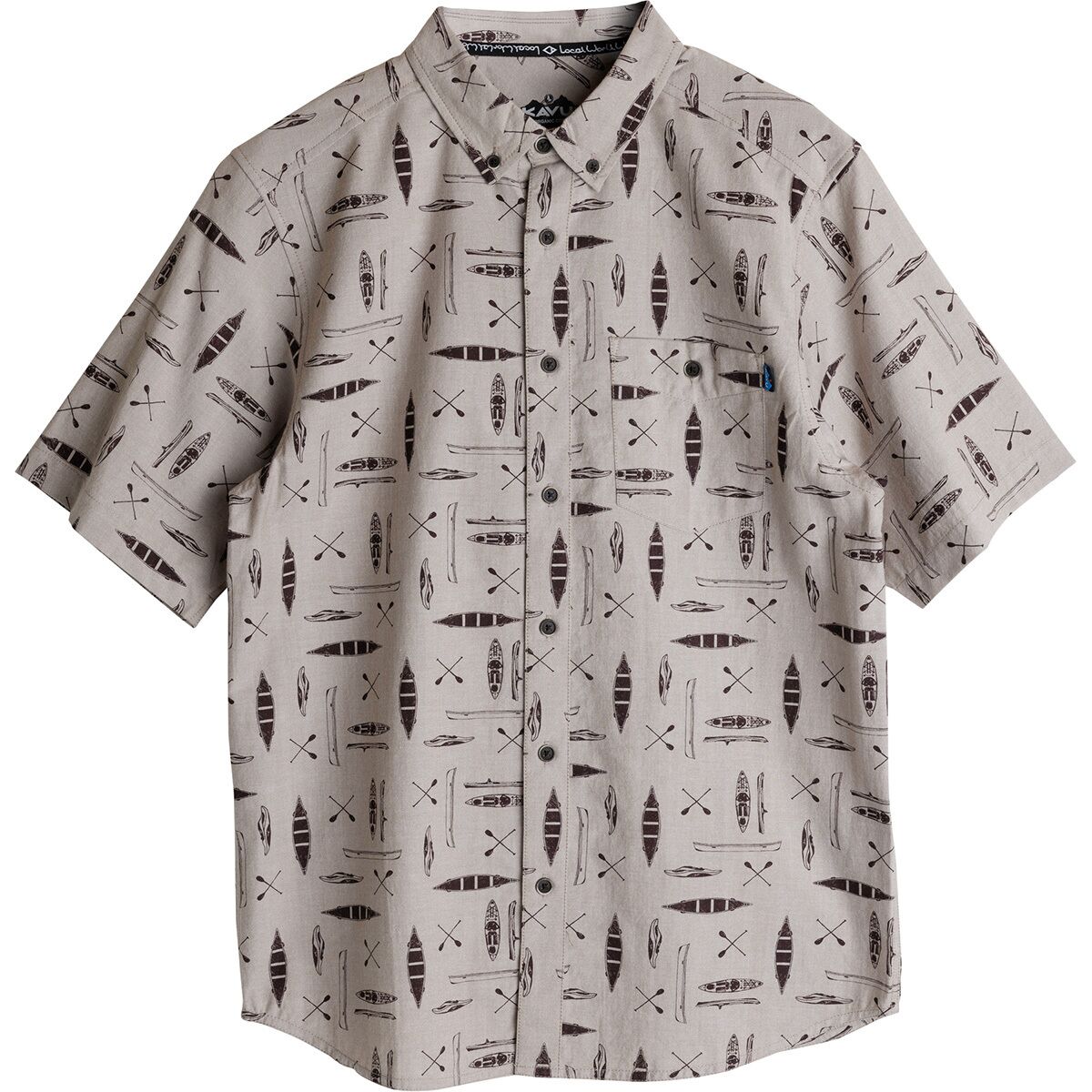 KAVU KAVU Men's Juan Short-Sleeve Shirt in Paddle To - Size: Medium - $41.97 at Steep and Cheap