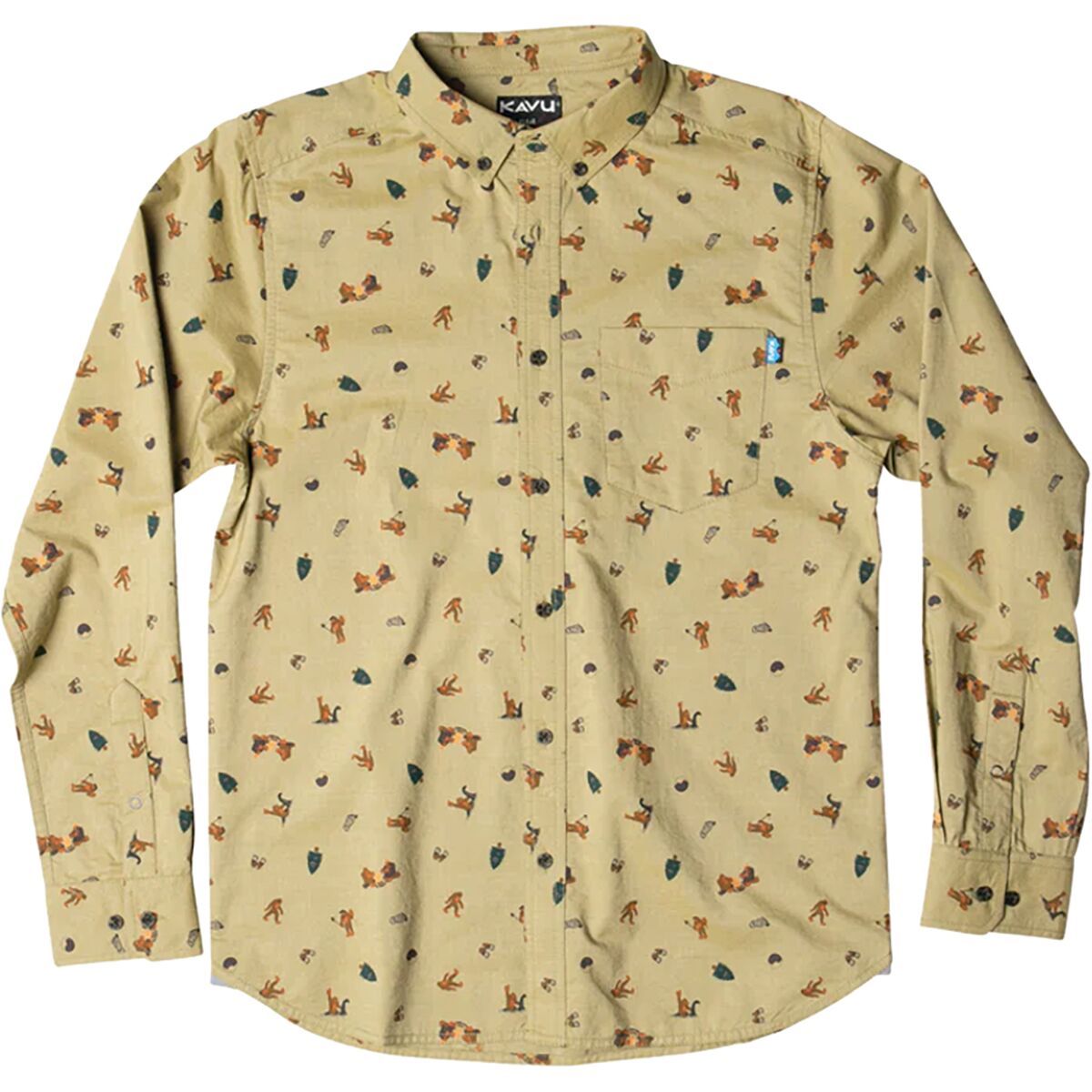 KAVU Men's Lindin Shirt in Van A Bond - Size: Large