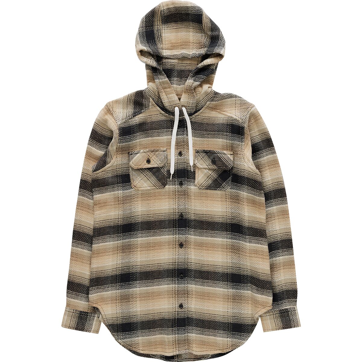 KAVU Women's Jess Hooded Shirt in Brushwood - Size: XS