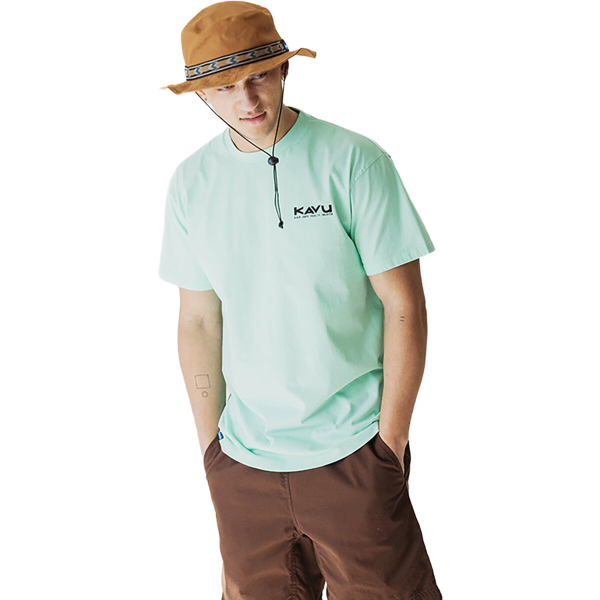 KAVU KAVU Men's Klear Above Etch Art T-Shirt in Jelly Mint - Size: XL - $34.96 at Steep and Cheap