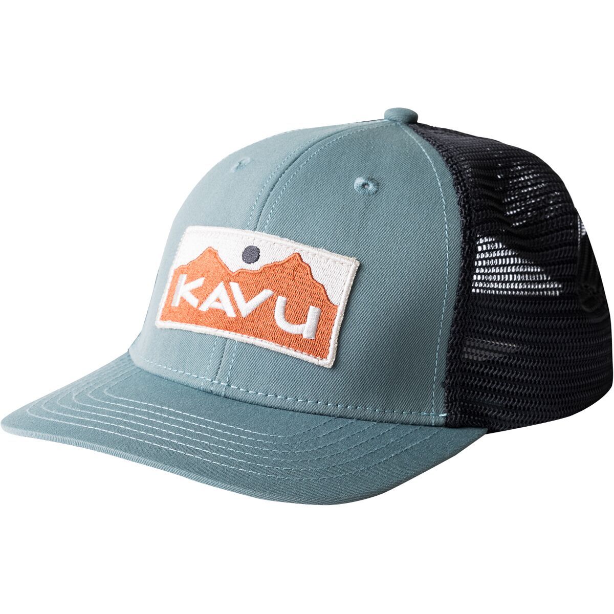 KAVU Above Standard Trucker Hat in Dark Forest