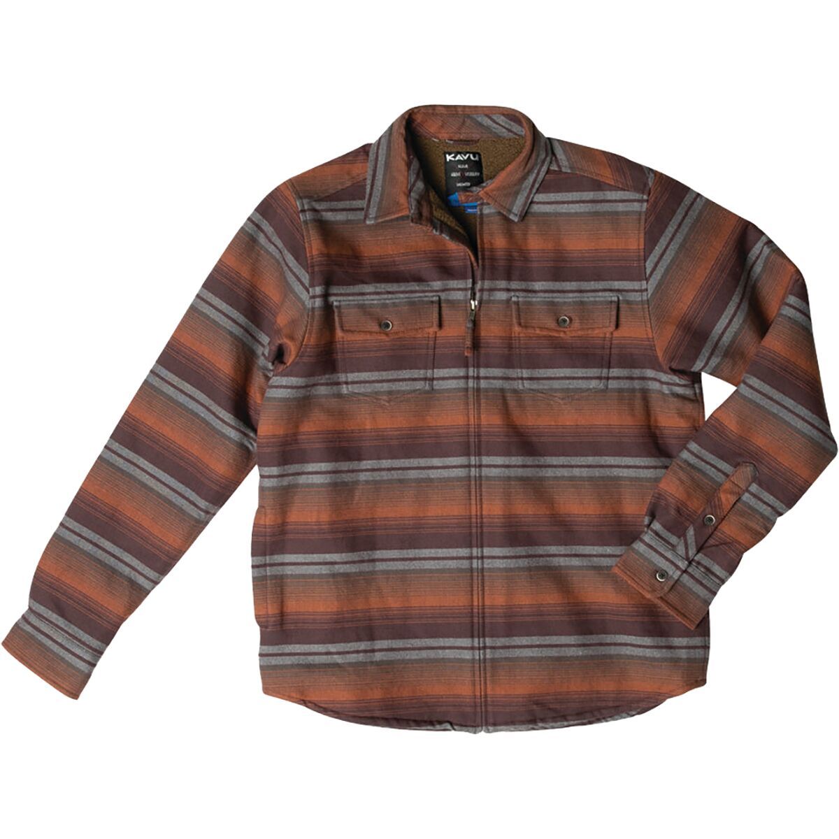 KAVU Men's Eagle Pine Shirt Jacket in Grey Salt - Size: Medium