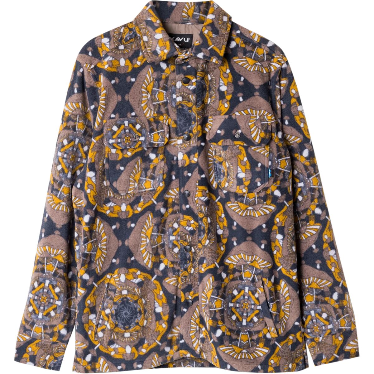 KAVU KAVU Men's Oh Chute Shirt Jacket in Mushroom Montage - Size: Small - $47.98 at Steep and Cheap