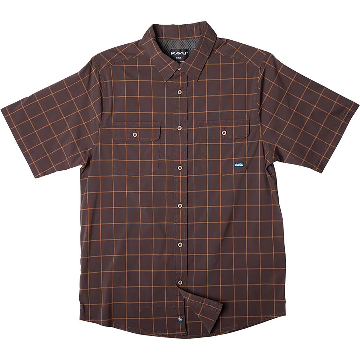 KAVU Men's Shore Is Fun Shirt in Cherry Mahogany - Size: Medium