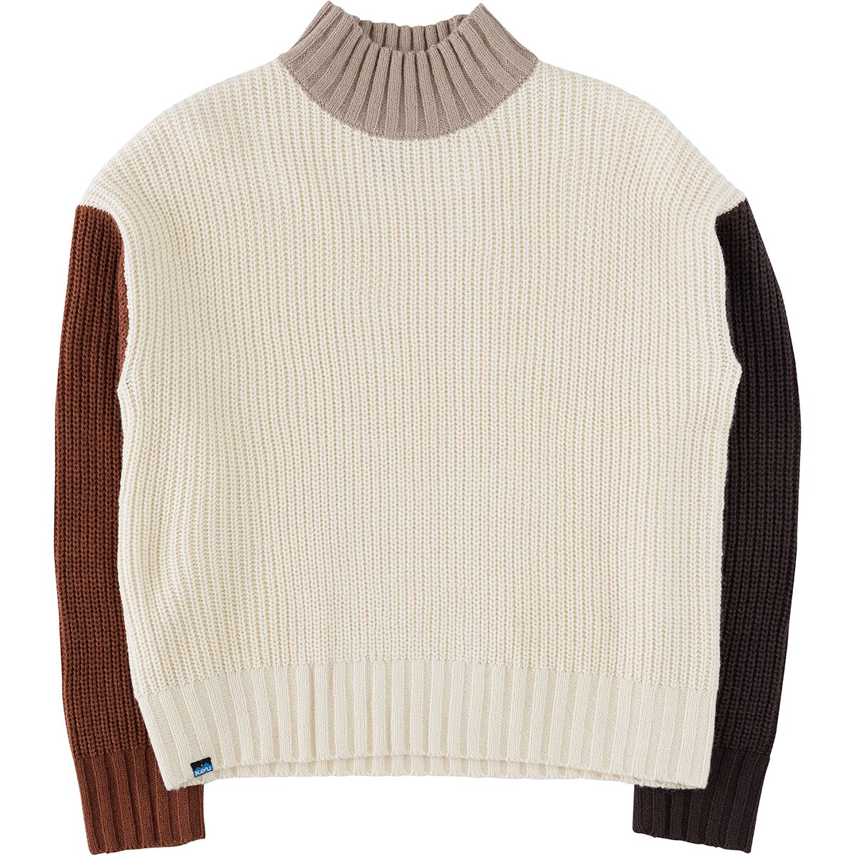 KAVU Women's Swanford Sweater in Ridge Block - Size: XL