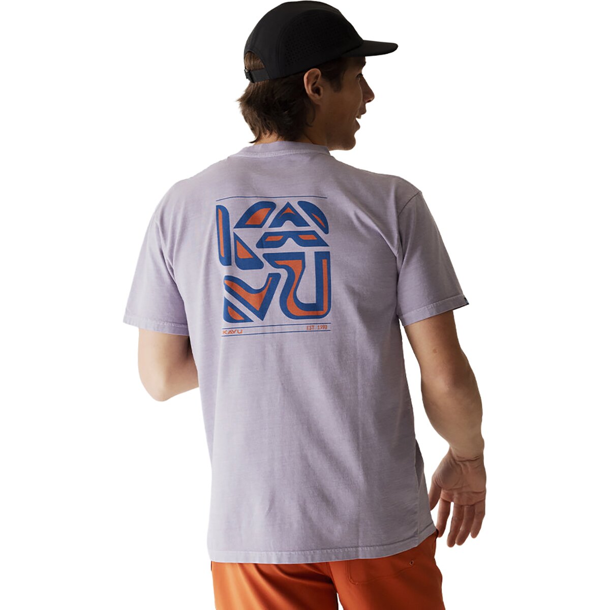 KAVU KAVU Men's Cubed T-Shirt in Dusted Grape - Size: Medium - $32.97 at Steep and Cheap