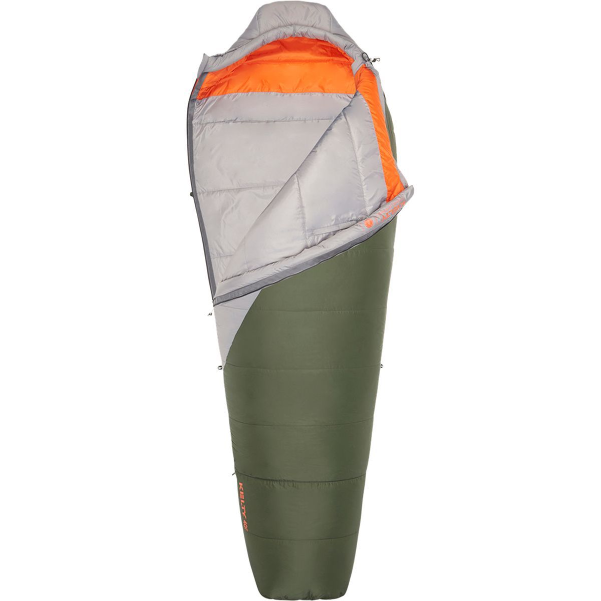 Kelty Cosmic Sleeping Bag: 40F Synthetic in Duffle Bag / Smoke - Size: Regular