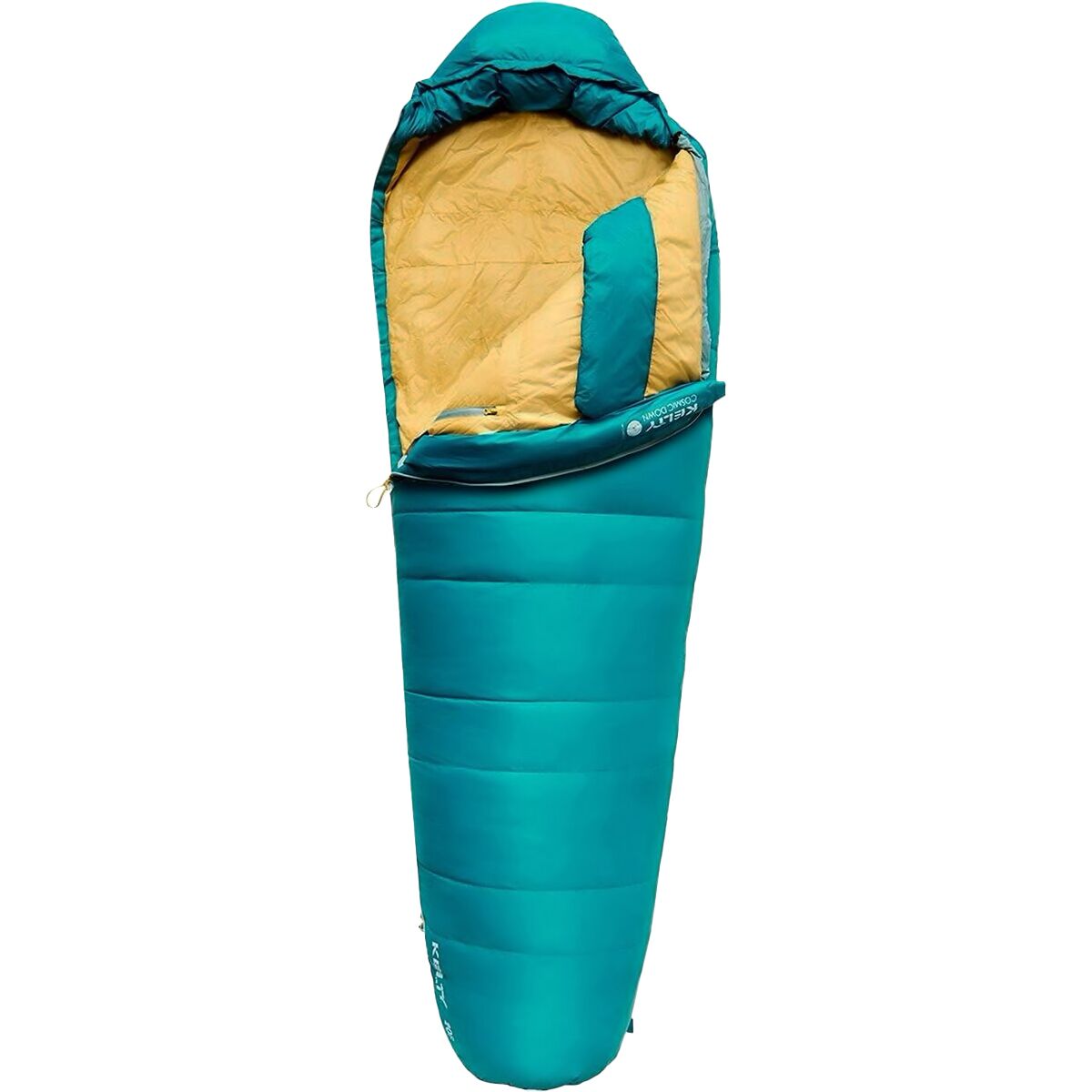 Kelty Women's Cosmic 20 Sleeping Bag: 20F Down in Deep Lake / Trellis - Size: Regular/Right Zip