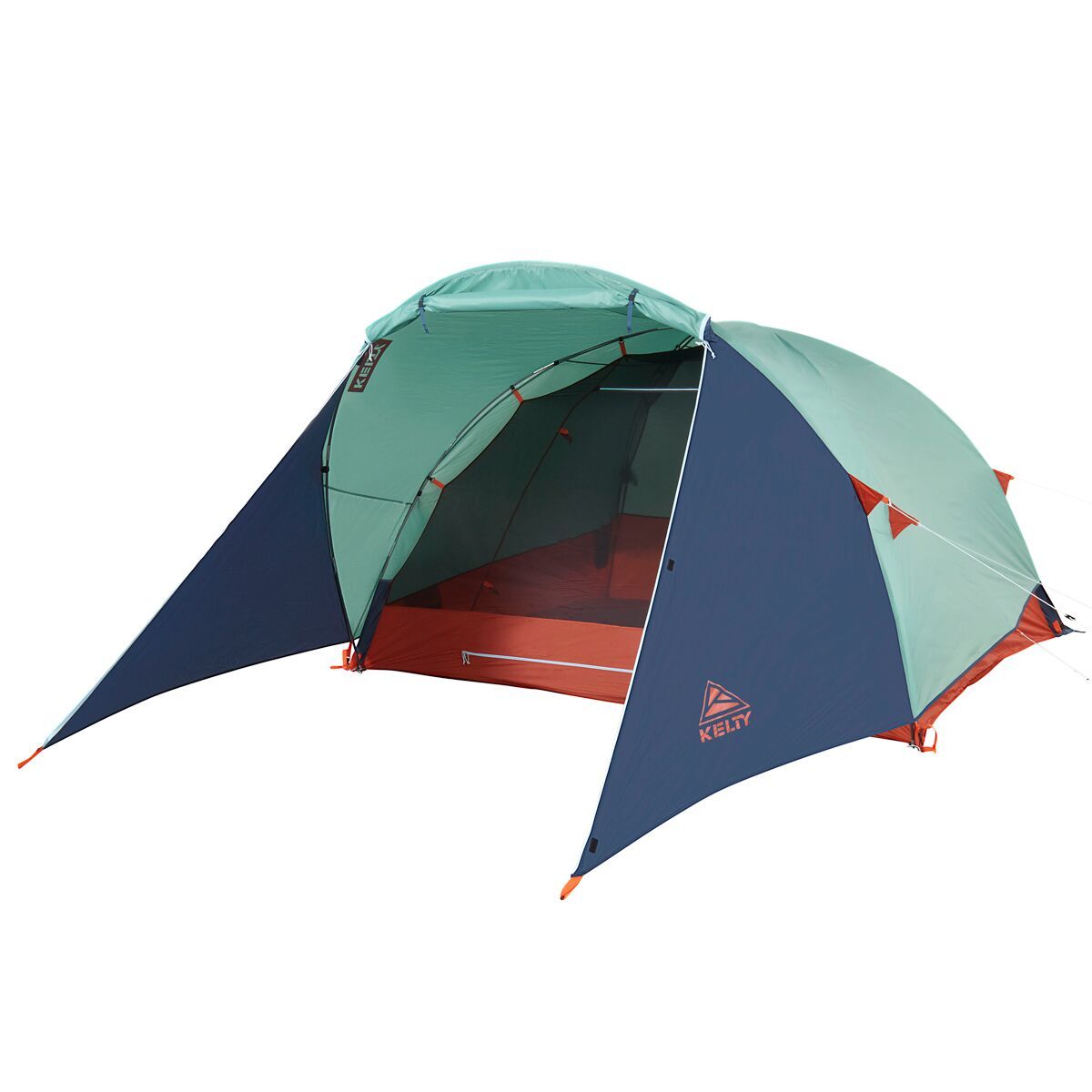 Kelty Rumpus 4P Tent: 4-Person 3-Season in Malachite / Midnight Navy / Golden Oak
