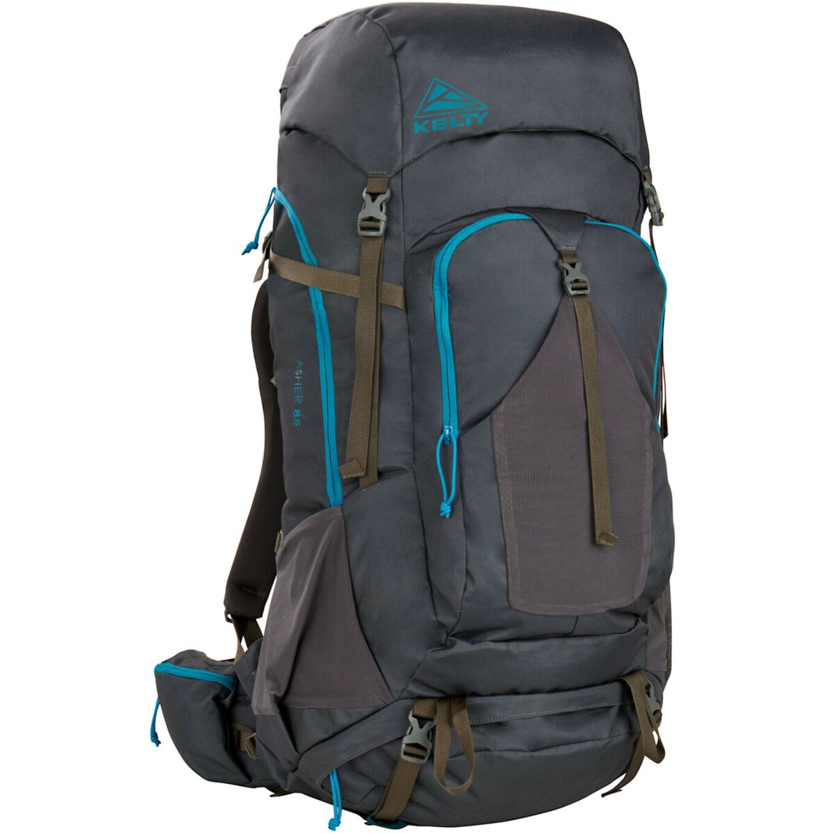 Kelty Asher 85L Backpack in Beluga / Stormy Blue