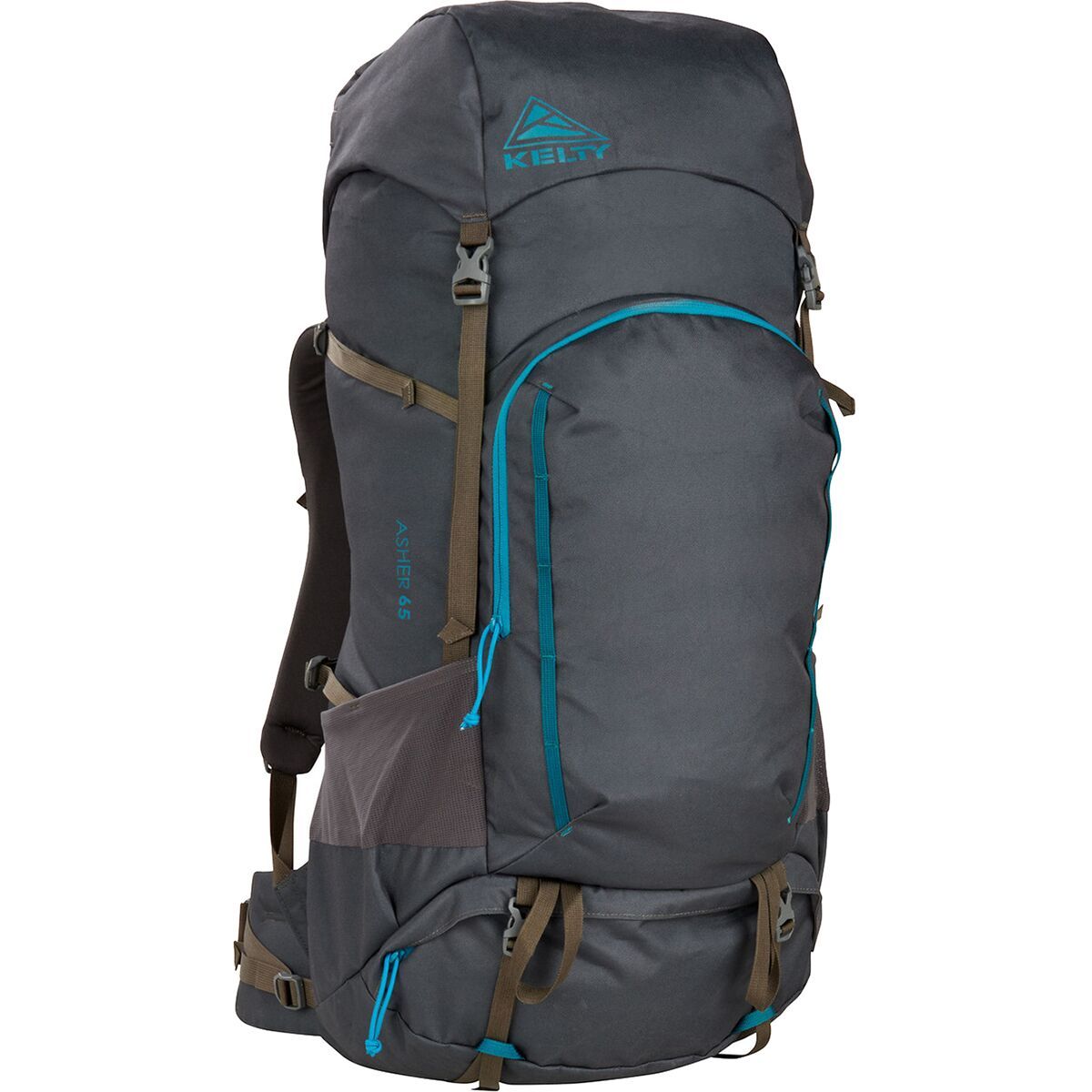Kelty Asher 65L Backpack in Beluga / Stormy Blue