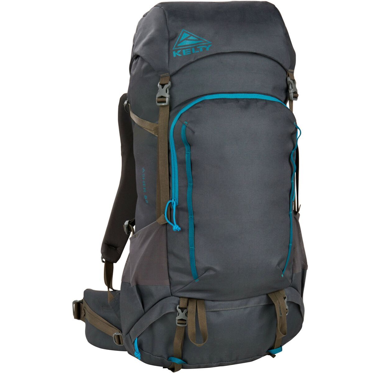 Kelty Asher 55L Backpack in Beluga / Stormy Blue