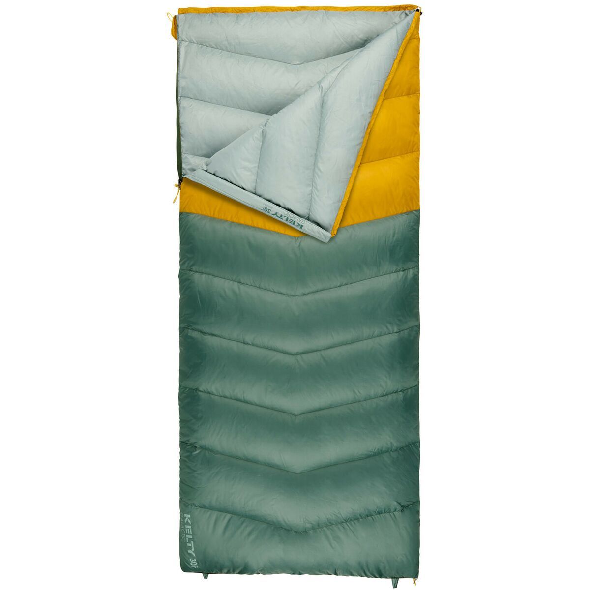 Kelty Galactic 30 Sleeping Bag: 30F Down in Duck Green / Olive Oil - Size: Regular