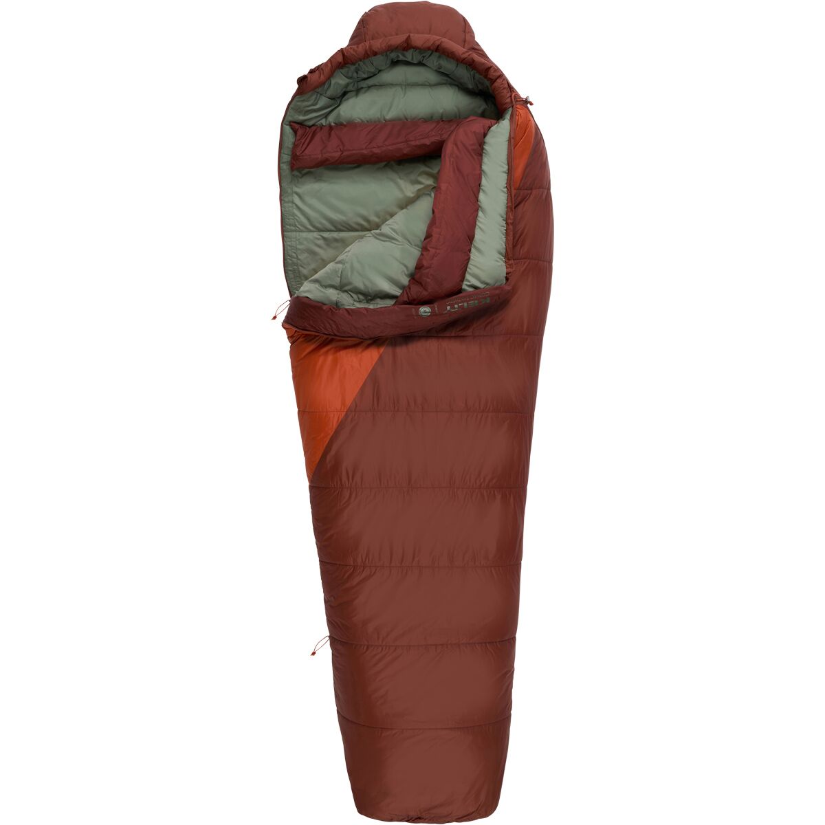 Kelty Cosmic Sleeping Bag: 0F Synthetic in Cherry Mahogany / Cinnamon Stick / Sea Spray - Size: Long