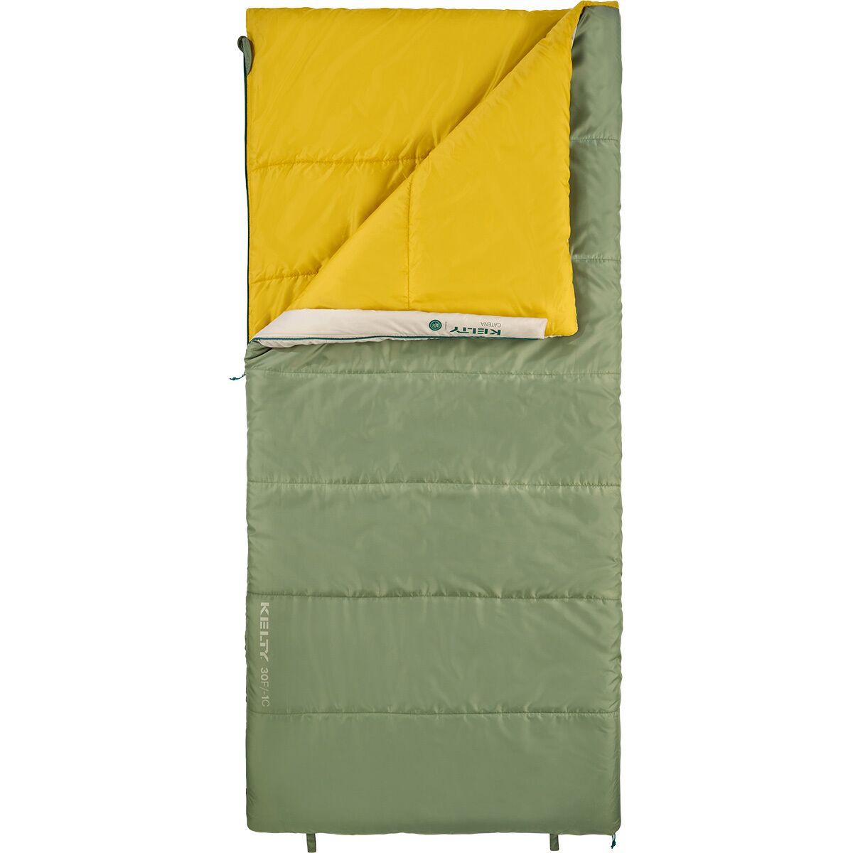 Kelty Catena Sleeping Bag: 30F Synthetic in Sea Spray - Size: Regular/Right Zip