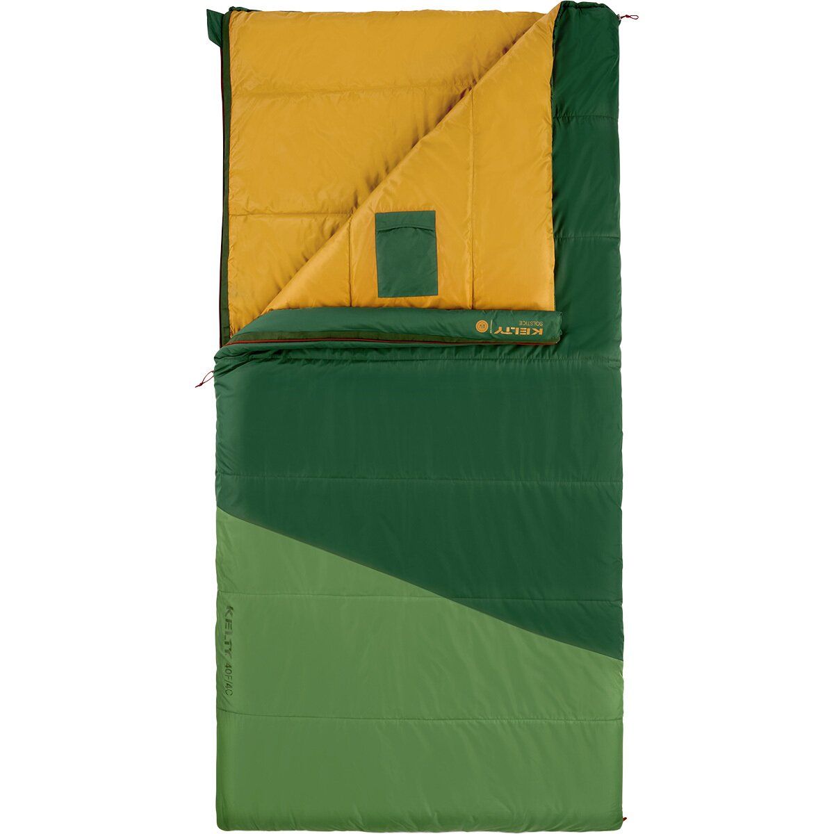 Kelty Solstice 40 Sleeping Bag: 40F Synthetic in Black Forest