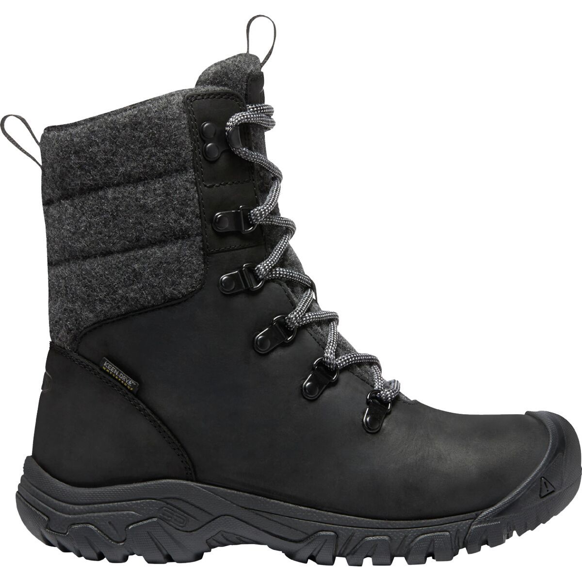KEEN Women's Greta WP Boot in Black - Size: 7