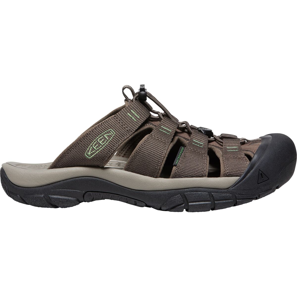 KEEN Men's Newport Slide Sandal in Canteen / Campsite - Size: 8