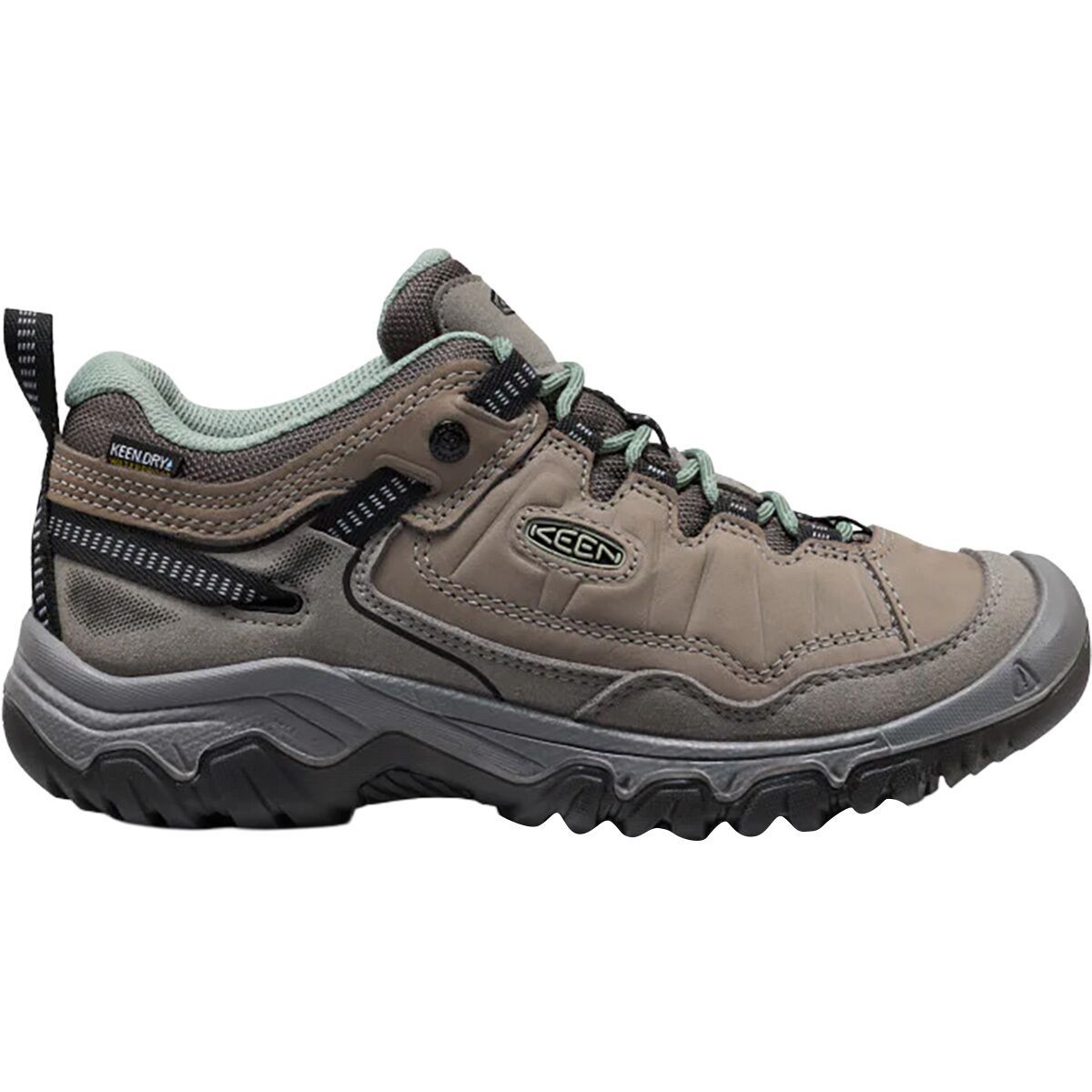 KEEN Women's Targhee IV WP Hiking Boot in Steel Grey / Lily Pad - Size: