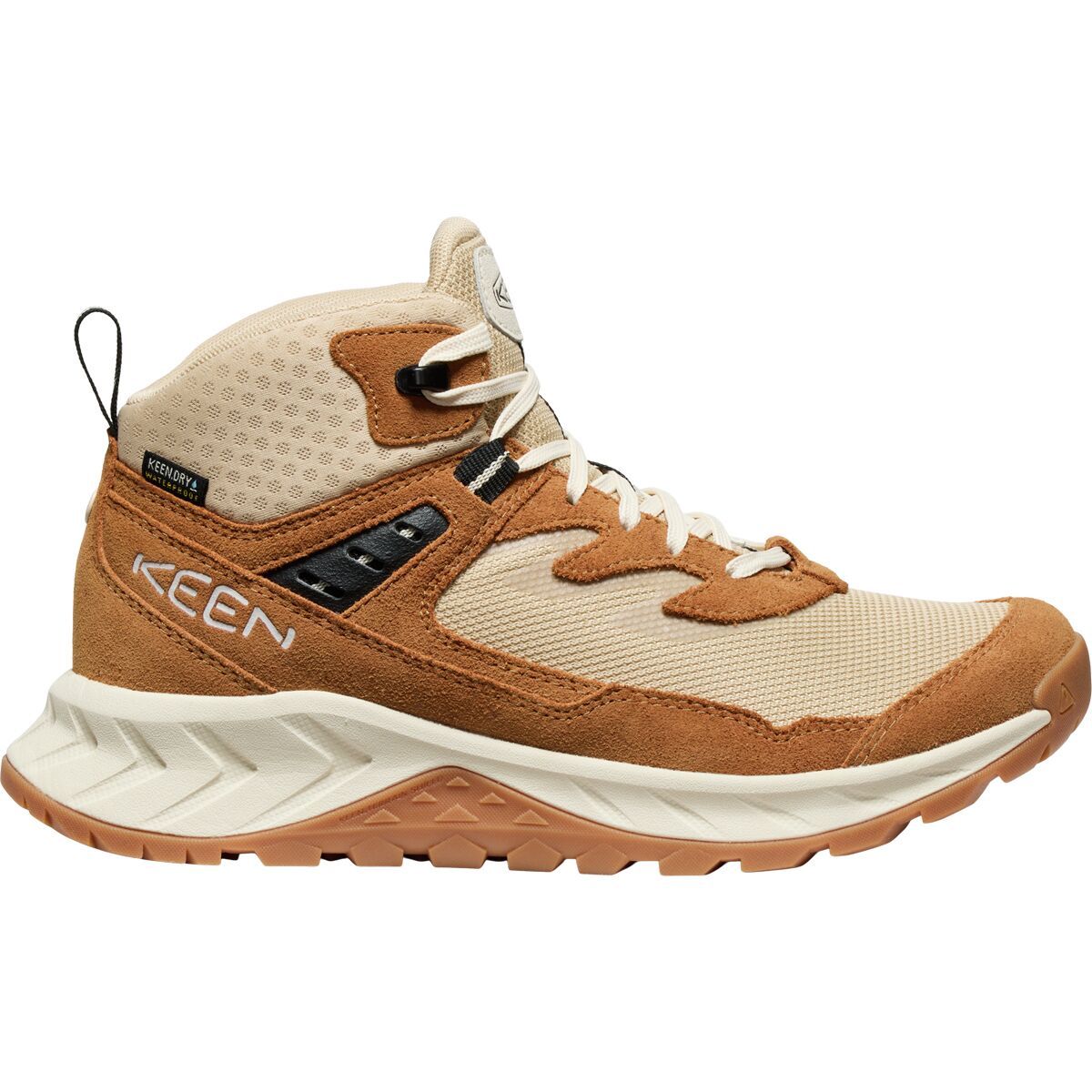 KEEN Women's Hightrail Waterproof Hiking Boot in Safari / Chipmunk - Size: