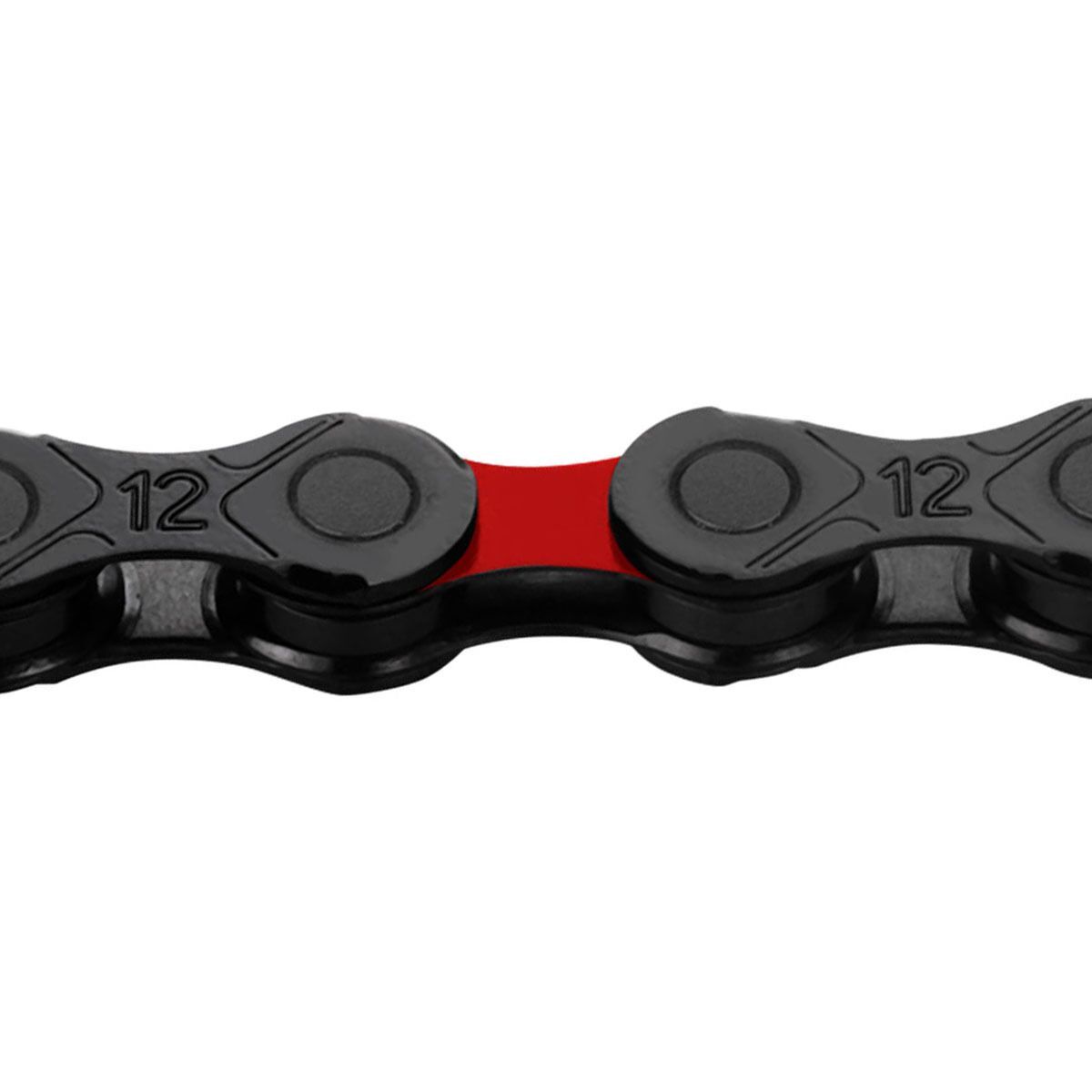 KMC DLC 12 Chain - 12 Speed in Black / Red - Size: 126 Links