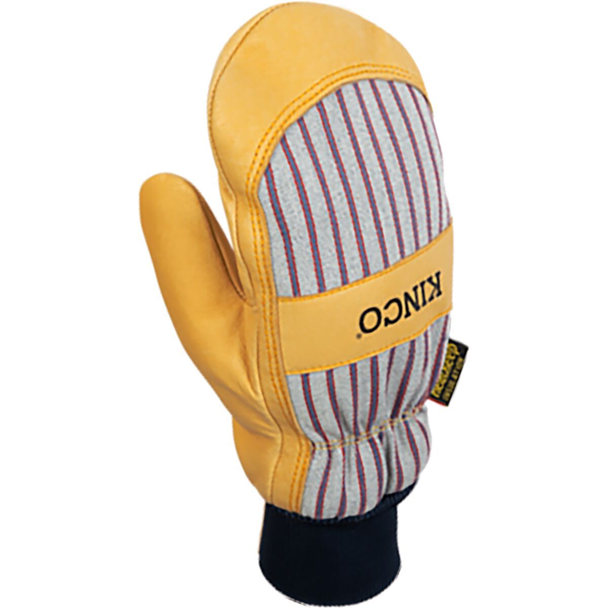 Kinco 1927KWT Lined Premium Grain Pigskin Palm Mitt + Knit Wrist - Size: Medium