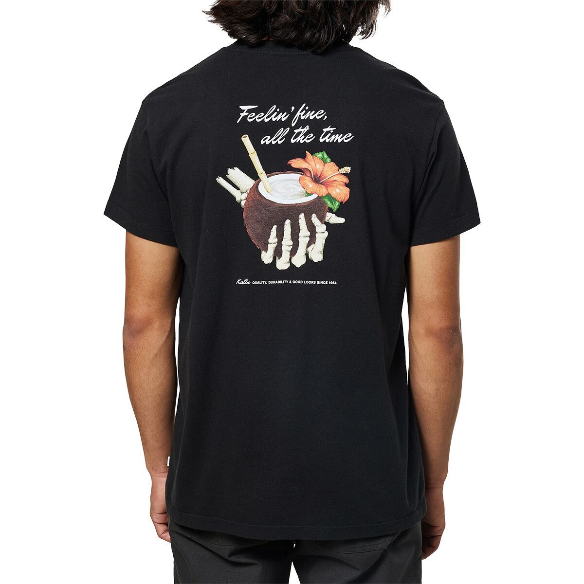 Katin Men's Coco T-Shirt in Black Wash - Size: Small