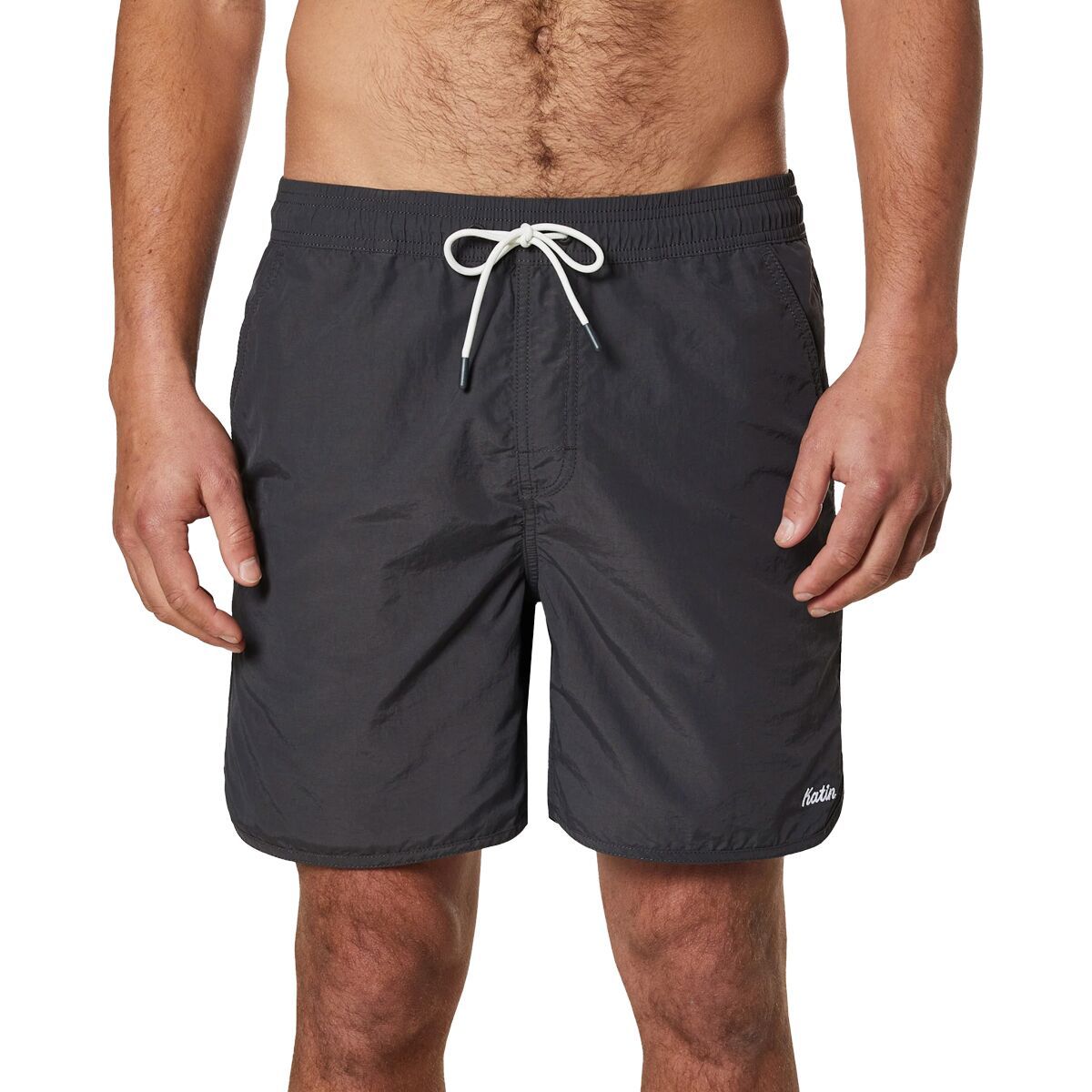 Katin Men's Fraser Volley Swim Trunk in Black Wash - Size: XL