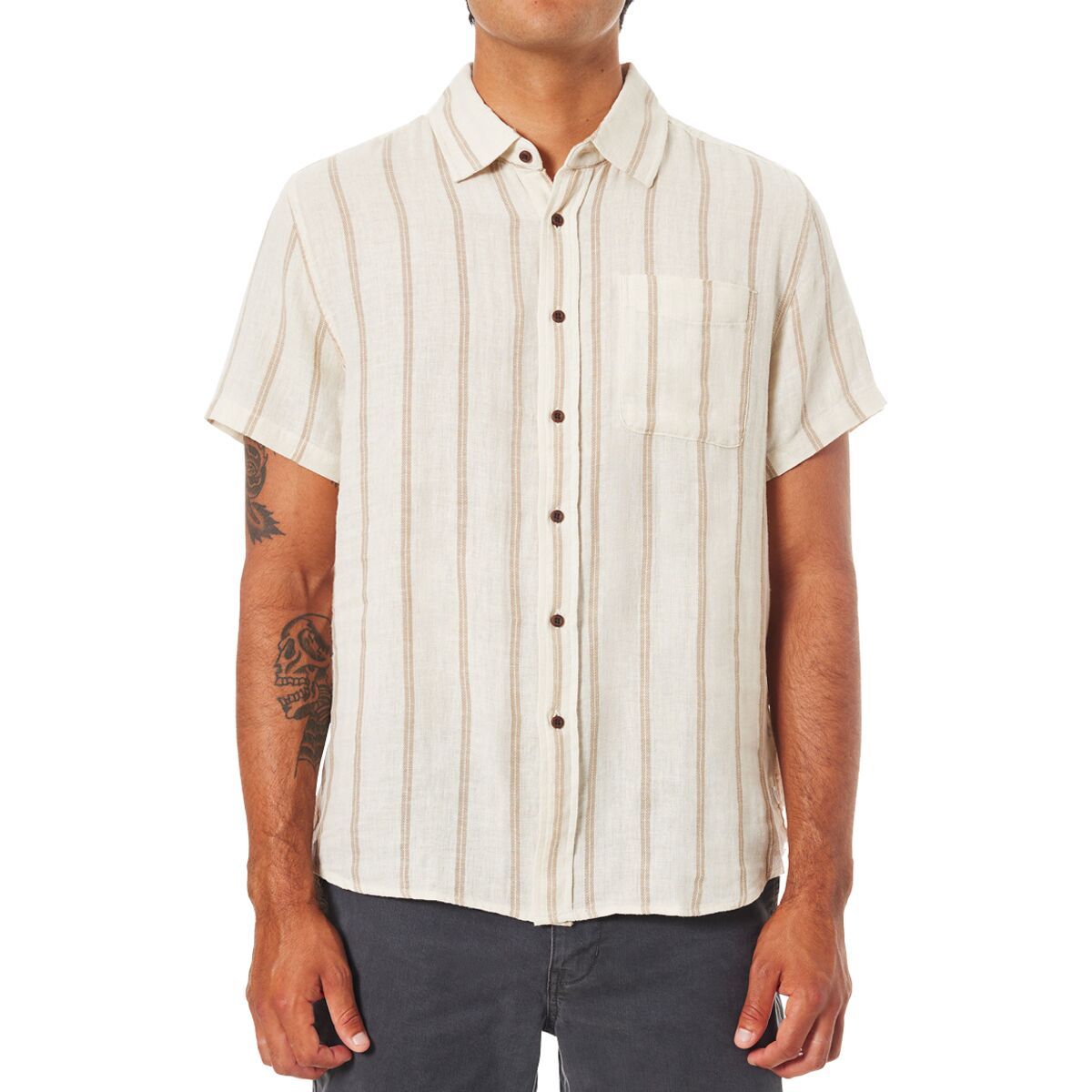 Katin Men's Alan Shirt in Vintage White - Size: XL