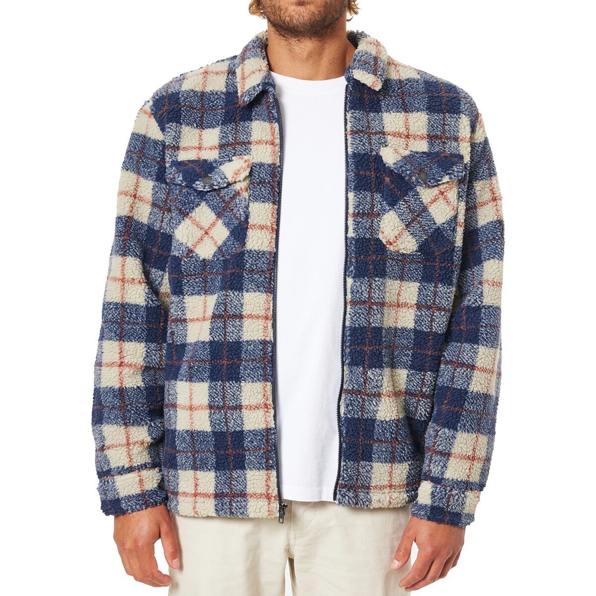Katin Men's Anderson Sherpa Jacket in Pelican - Size: XL