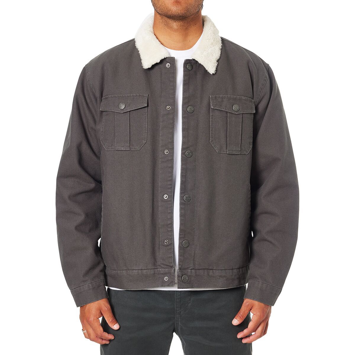Katin Men's Harris Canvas Jacket in Black Wash - Size: XL