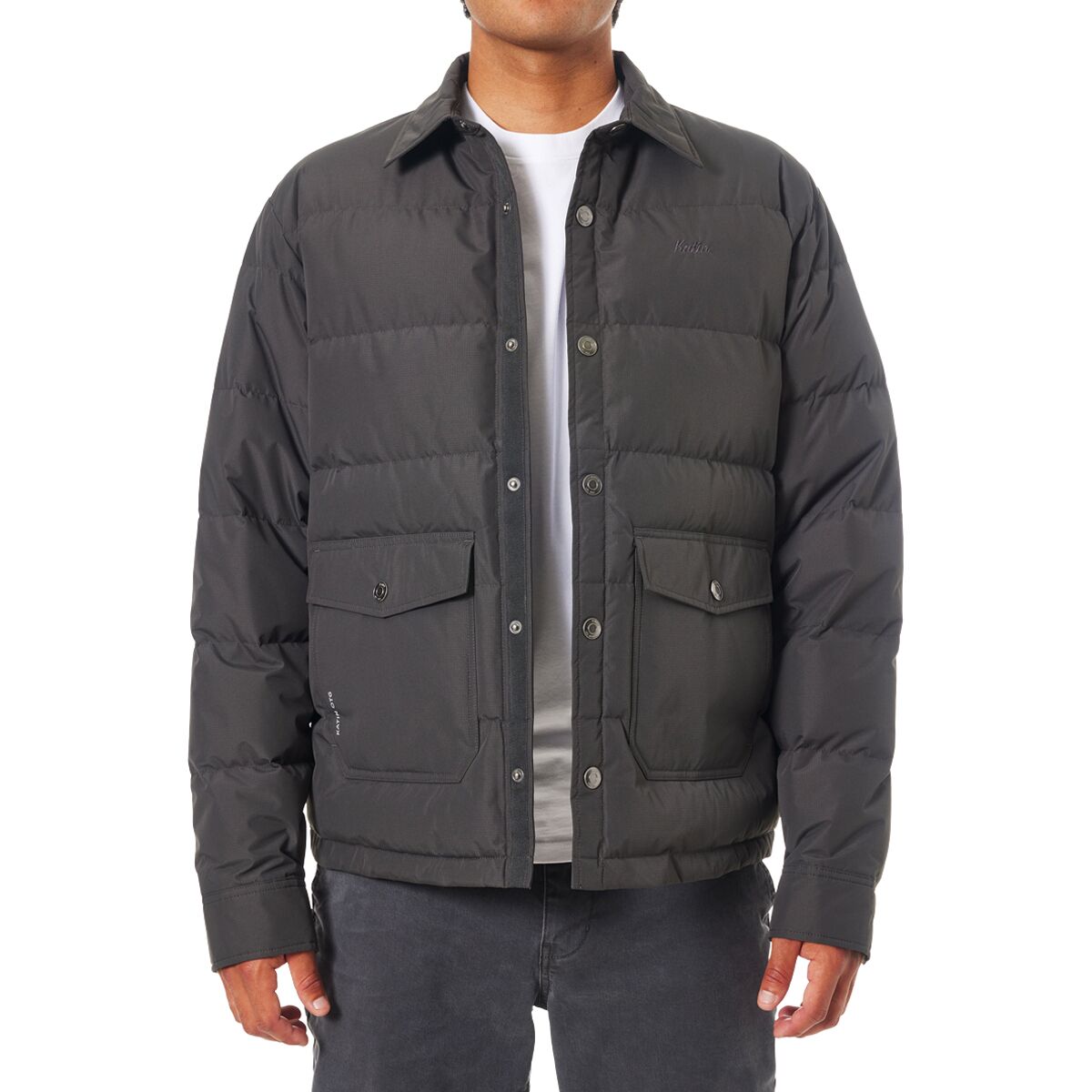 Katin Men's OTG Yukon Puffer Jacket in Black Wash - Size: Small