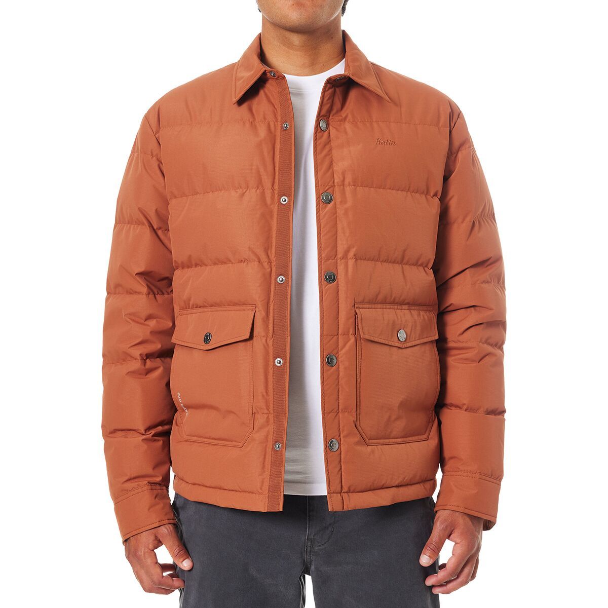 Katin Men's OTG Yukon Puffer Jacket in Black Wash - Size: Large