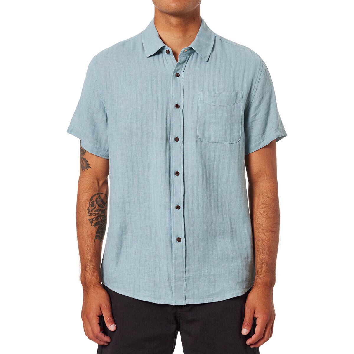 Katin Men's Alan Solid Shirt in Lago - Size: XXL