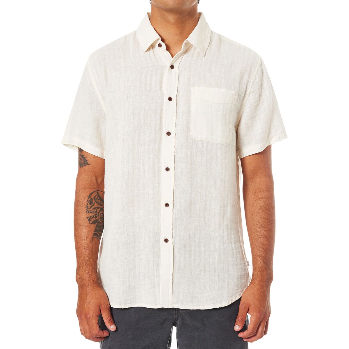 Katin Katin Men's Alan Solid Shirt in Vintage White - Size: XXL - $34.48 at SteepandCheap.com