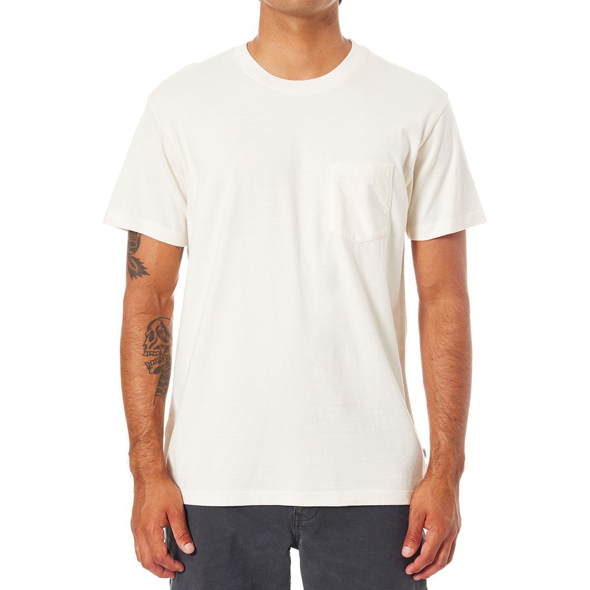 Katin Men's Base T-Shirt in Vintage Khaki Pigment Dye - Size: Medium