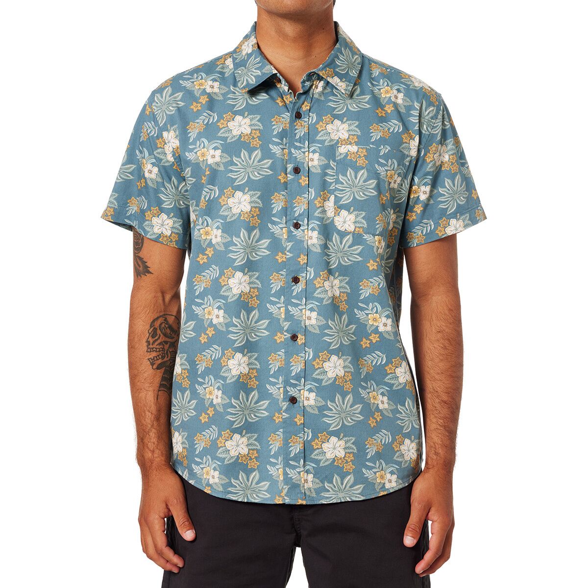 Katin Katin Men's Benji Short-Sleeve Shirt in Atlantic Green - Size: Small - $41.37 at Steep and Cheap