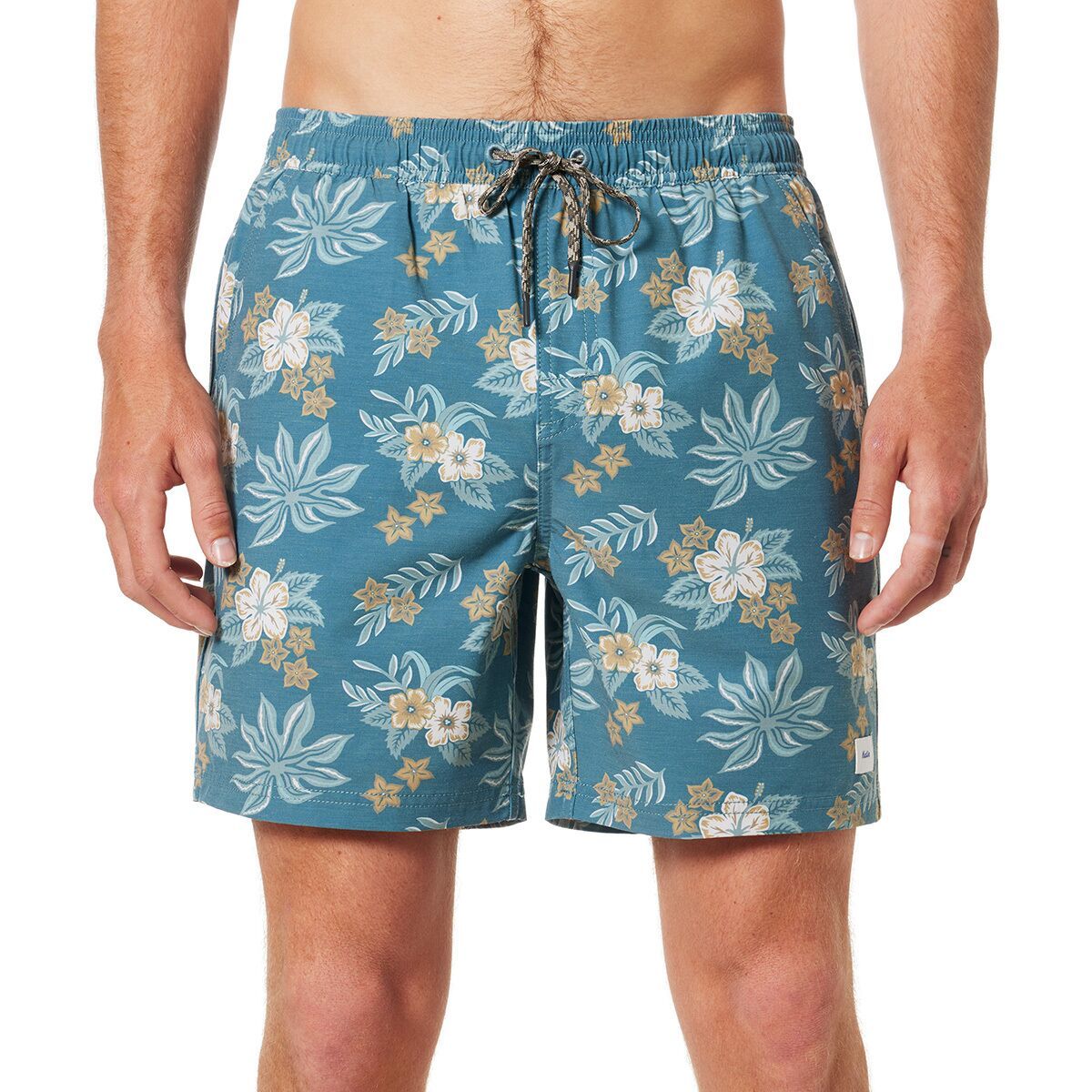 Katin Men's Benji Volley Swim Trunk in Silver Birch - Size: Medium
