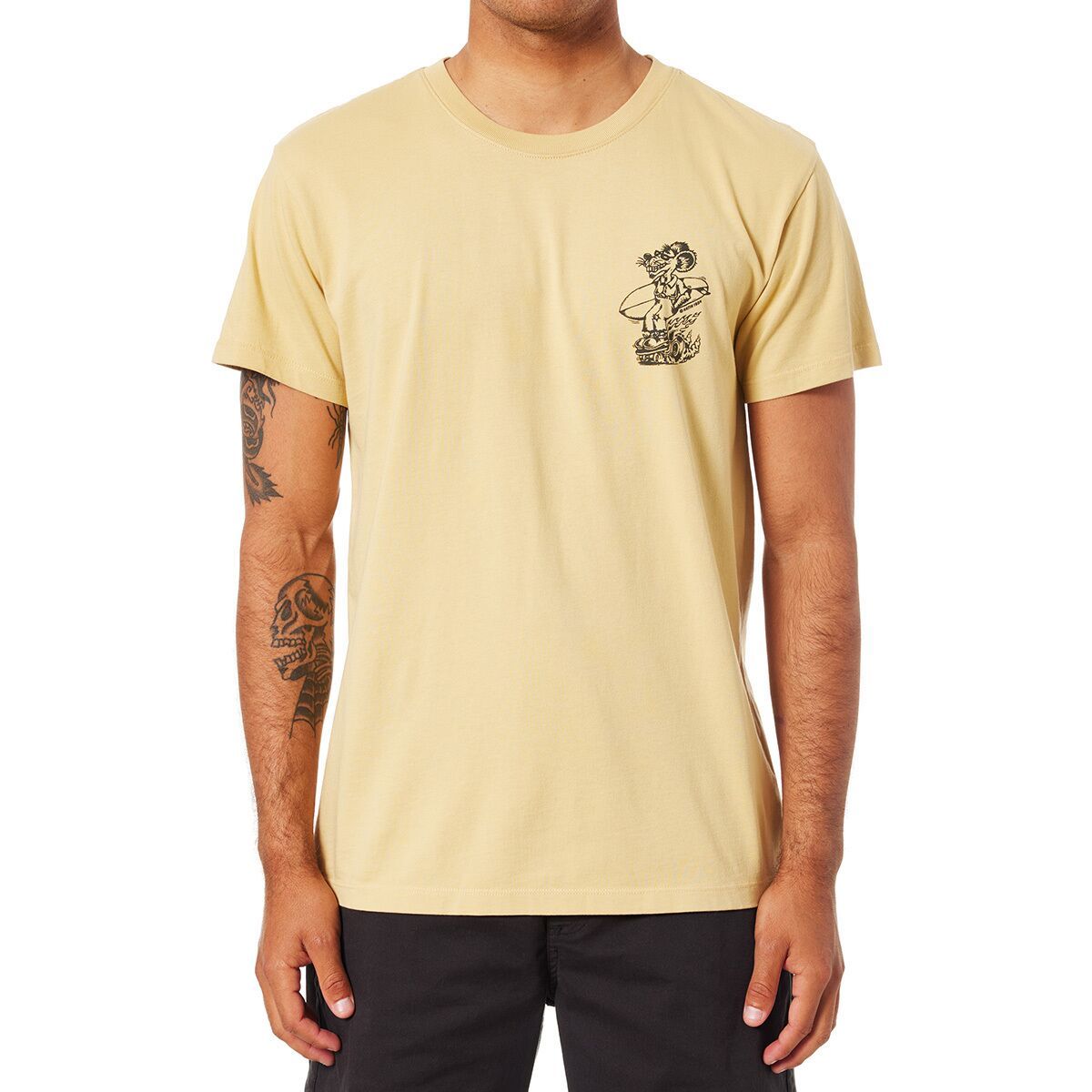 Katin Men's Boogie T-Shirt in Butter Sand Wash - Size: XL
