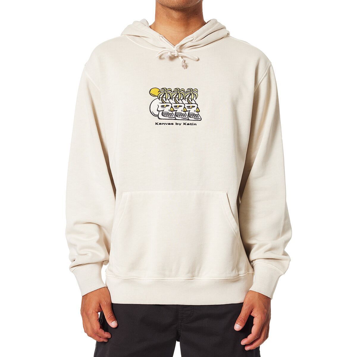 Katin Men's Cortex Emb Hoodie in Birch Pigment Dye - Size: XL