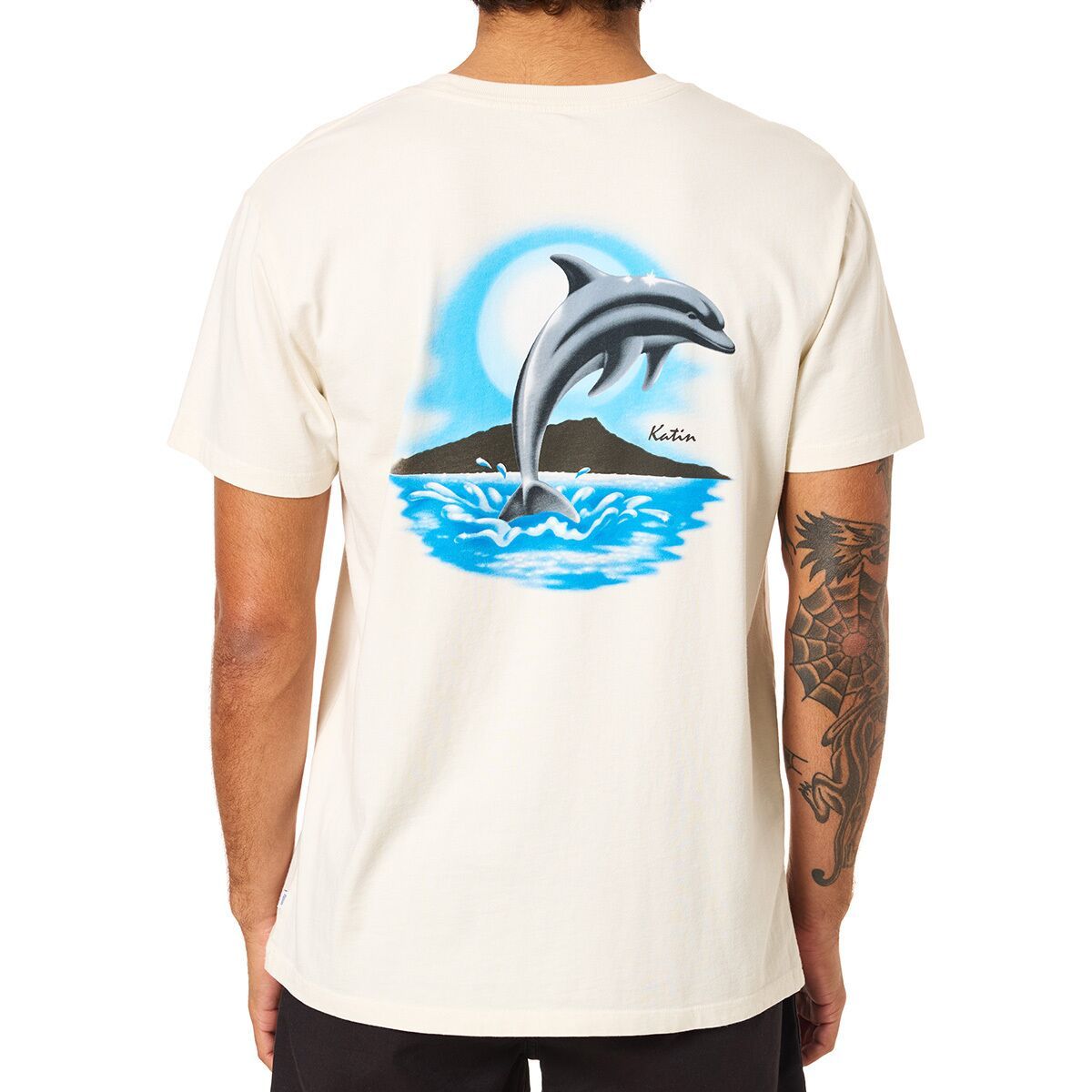 Katin Men's Splash T-Shirt in Vintage White - Size: Medium