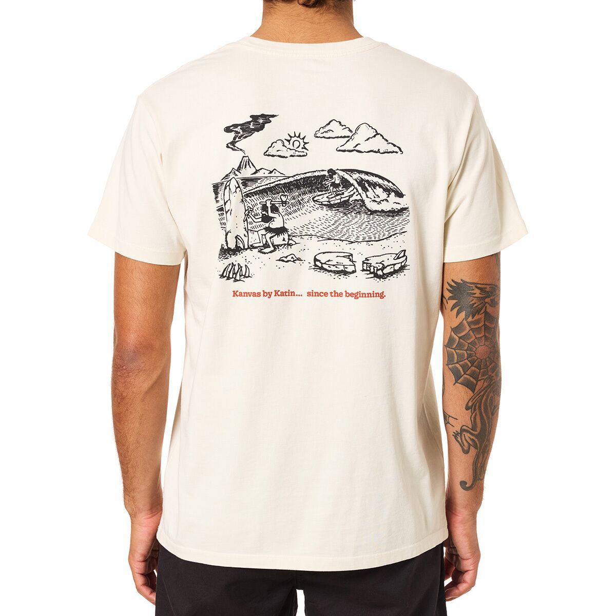 Katin Men's Stone Age T-Shirt in Vintage White - Size: XXL
