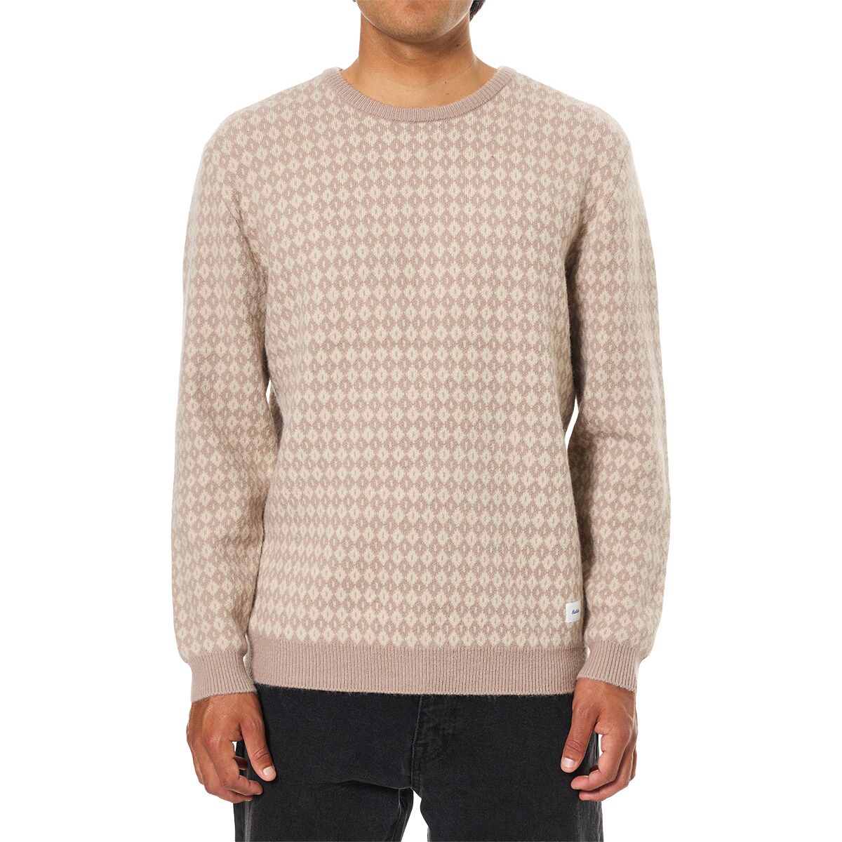 Katin Men's Check Sweater in Vintage Khaki - Size: Medium